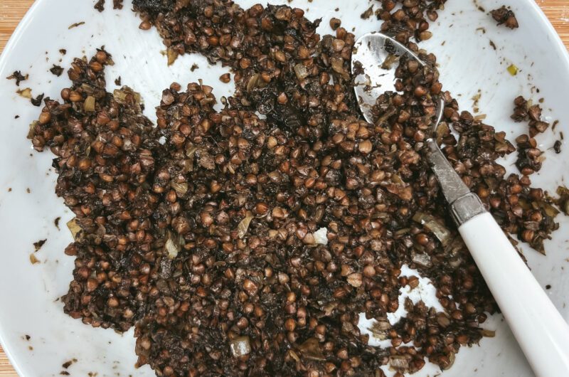 Buckwheat and wild mushroom filling