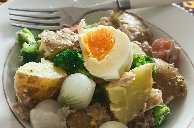 The best potato salad recipe with broccoli, tuna and capers