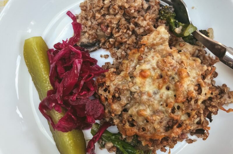 A comforting kasha bake